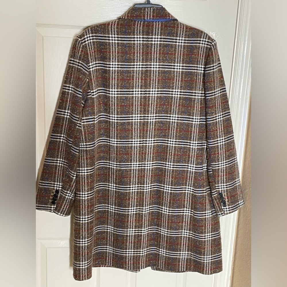 Court & Rowe Womens Car Coat Topper Jacket Front Button Tweed Plaid Cute XL‌‌‌‍‍ - Picture 7 of 10